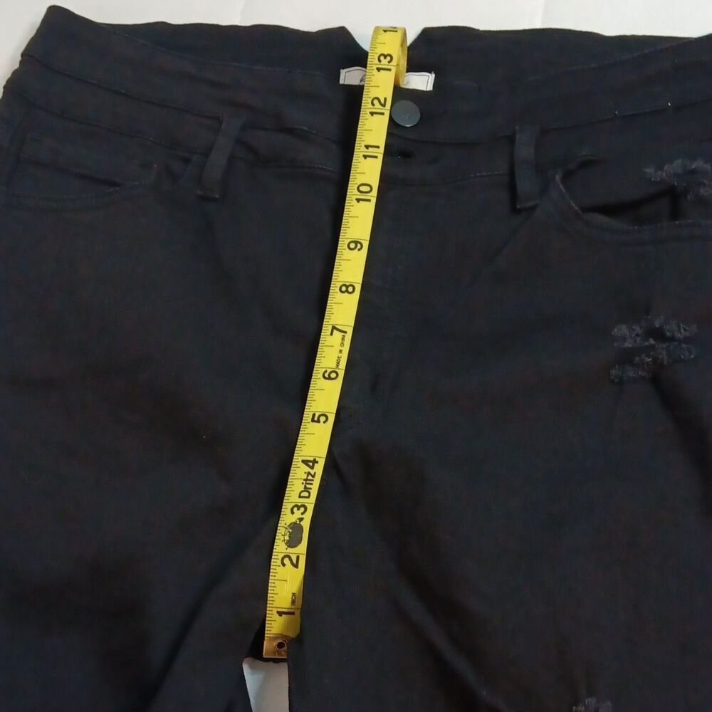 KanCan Signature Black Denim Distressed Stretch Ultra High Rise Ankle Skinny 31 - Picture 6 of 8